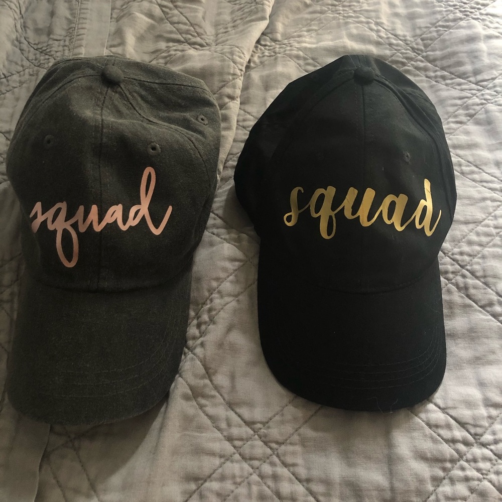Squad bridesmaid hats